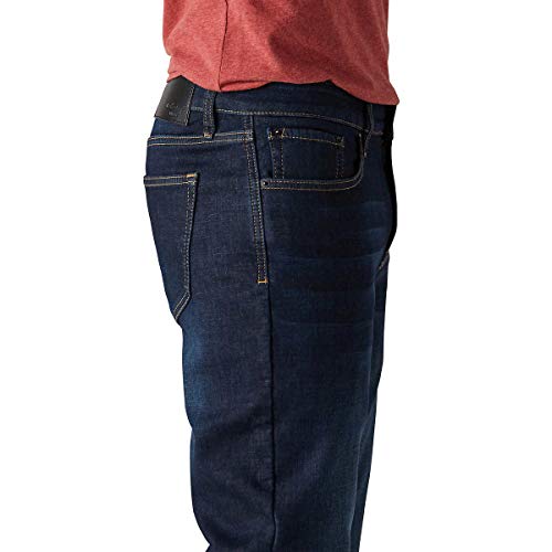 Weatherproof Vintage 1948 Fleece-Lined Jeans Classic Straight Leg (Dark Blue, 38 x 34)4