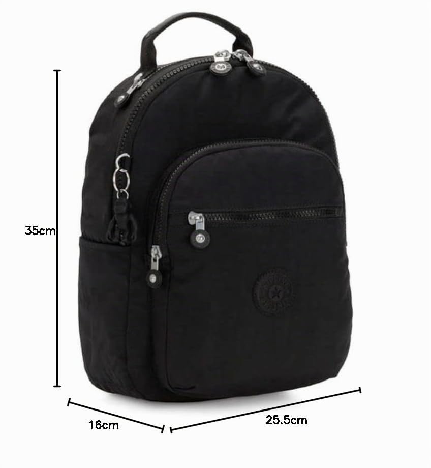Miniatura 5 de Kipling Seoul S Mochila Pequeña, Black Noir (Negro)