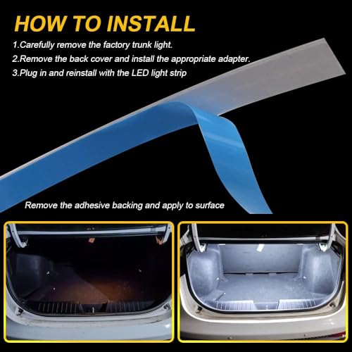 Tira LED para Auto 40" Iluminación Blanca Universal miniatura 4
