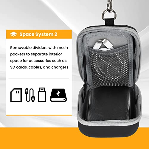 Tarion Camera Case Hard Shell Camera Case Protective Carrying Case For Compact Cameras Digital Cameras Black Tr-Hp #TOP3