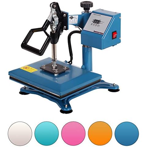 RICOO Transferpresse Heizpresse 30x23 cm Profi Schwenkbar Hitzepresse für T-Shirt Druckpresse Power Zwerg-AZ Textilpresse Thermopresse Druckmaschine Presse Heat Press Hitzepresse Bügelpresse Cover
