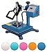 Produktbild RICOO Power Zwerg-AZ Transferpresse Azur-Blau Schwenkbar Thermo-Presse Transferdruck T-Shirtpresse Sublimationspresse