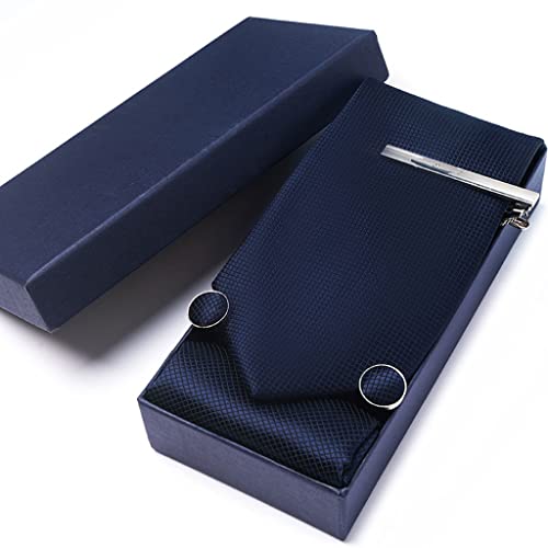 Set de corbata y gemelos con caja para hombre