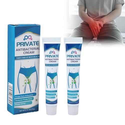 Wootapson 2Pc Crema Antibacteriana Para La Piel,Crema Para El Tratamiento De La Intimidad,Jock Itch Crema,Crema Para Aliviar La Picazón, Crema Para Picazón Genital,Crema De Tratamiento Itch (A)
