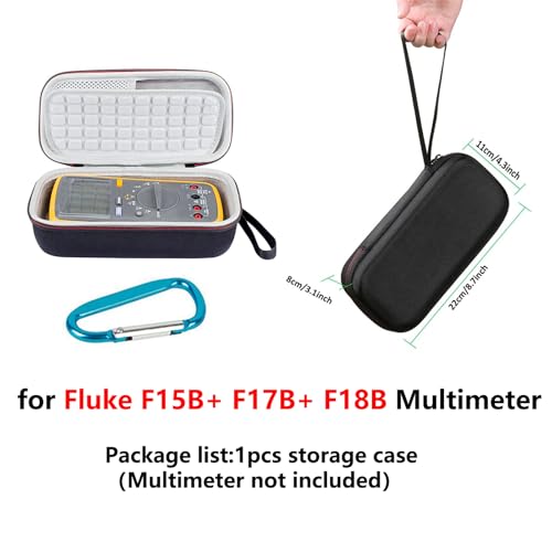 Image of Hard Carrying Case for Fluke F15B+ F17B+ F18B Multimeter Storage Bag(Grey)