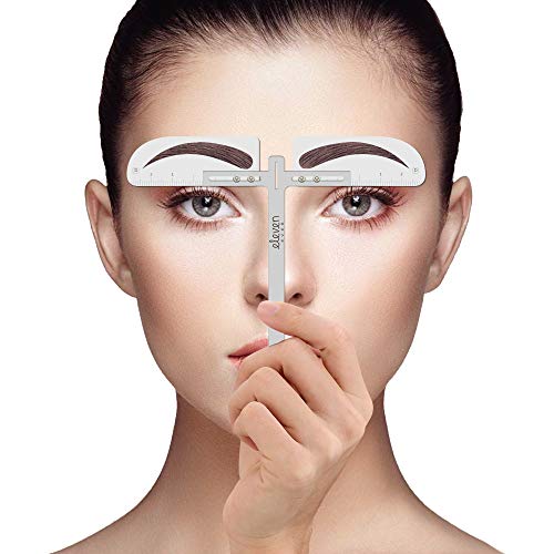 ELEVEN EVER Eyebrow Stencil Ruler kit- Lady Eyebrow template Permanent Makeup Tools