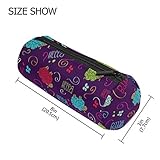 Multifunktional: langlebig, schön, praktisch und praktisch, mit glattem Reißverschluss. Größe: 20,3 x 7,6 x 7,6 cm. Es ist nicht nur ein Federmäppchen, sondern kann auch für andere Zwecke wie Reisetasche oder Make-up-Tasche verwendet werden.