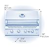 Napoleon Built-In 700 Series 32-inch Natural Gas Grill Head with Infrared Rear Burner - BIG32RBNSS-1-4 Main Burners, Infrared Rear Burner, Stainless Steel, Included Rotisserie Kit