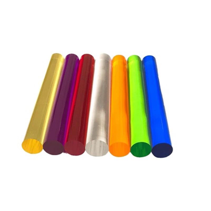 250mm Length 4mm DIA acrylic stick solid rod round bar plexiglas colorful - (Color: blue)