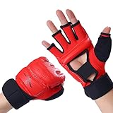 LiMMAX Kickboxing Sparring Gloves MMA Gloves for Men Women Half Finger Boxing Gloves Fighting Gloves