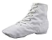 NLeahershoe Lace-up Canvas Dance Shoes Flat Jazz Boots for Practice, Suitable for Both Men and Women