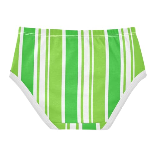 Green White Stripe Toddler Girls's Underwear 2T 23008842