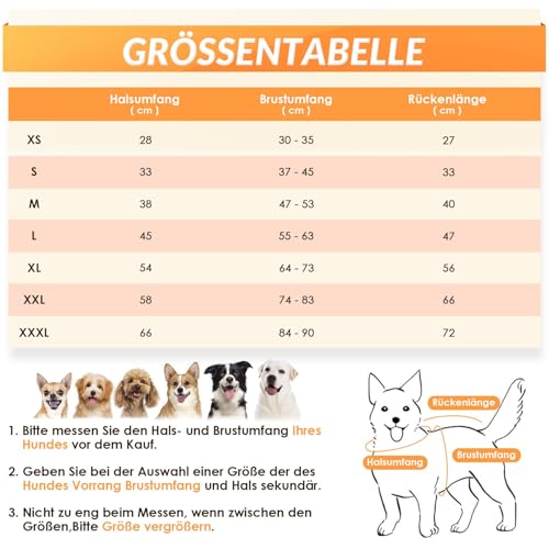 Nasjac Winter Hundemantel mit abnehmbarem Geschirr, wasserdichte Fleece warm hundejacke für kleine mittlere große Hunde, reflektierende einstellbare pelzige Hundekleidung Outdoor Hunter Weste