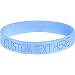 Body Candy Customizable Light Blue Silicone Style 2 Stretch Personalized Message Bracelet