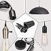 JACKYLED Cable Glands 50 Pairs Black Strain Reliefs Connectors Cord Grips for Wiring Pendant Hanging Light Ceiling Lighting