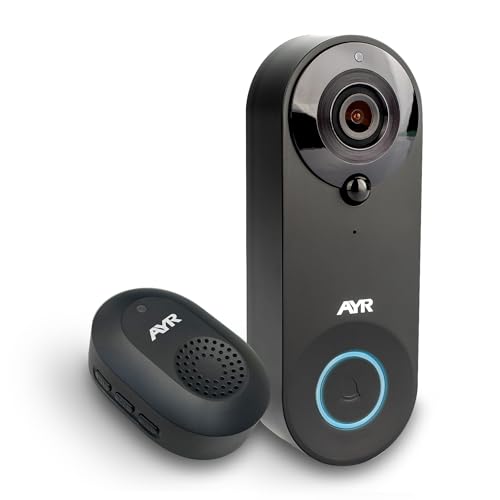 Mirilla Digital WiFi Outdoor AYR 761. Protege TU Puerta. Sensor de Movimiento, Infrarrojos y visión Nocturna. Pruébame con Alexa y Google Home.
