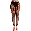 Buitifo Women Sexy Tights Fishnet Opening Leggings Stripe Pantihose Lingerie Pants