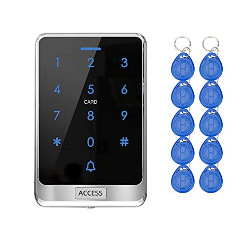 YAVIS IP68 im Freien wasserdichter RFID-Touch-Tastatur-regendichter Zugriffskontrollsystem WG26/34 125 kHz Kartenleser, passend für 8000 Benutzer+10 EM4100 Schlüsselanhänger X13