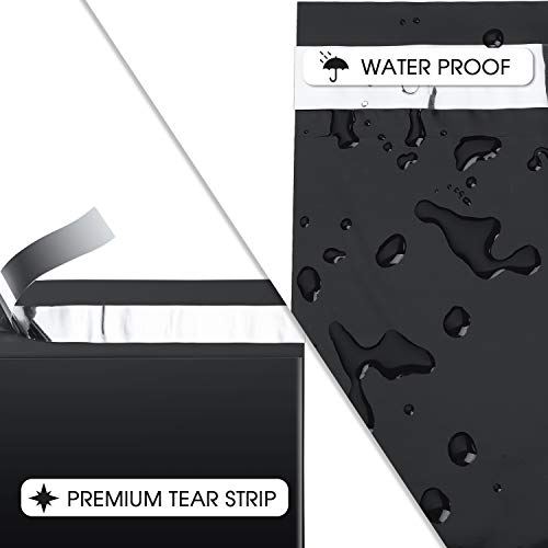 Image of Metronic Large Poly Mailers 19x24 50PCS, Shipping Bags Envelopes Mailers with Self Adhesive Waterproof and Tear-Proof Postal Bags, Black