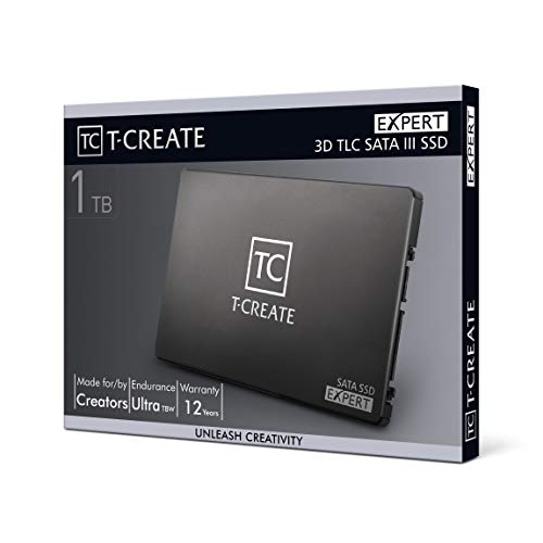 Image of TEAMGROUP T-Create Expert 2TB 2.5 Inch SATA III Design for Creators Internal Solid State Drive SSD (Read and Write Speed up to 560 /520 MB /s), Durable Terabyte Written TBW 10,000TB - T253TE002T3C701