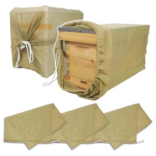 3 unidades de sacos de transporte de colmeias, bolsa de transporte de malha respirável com cordão pa