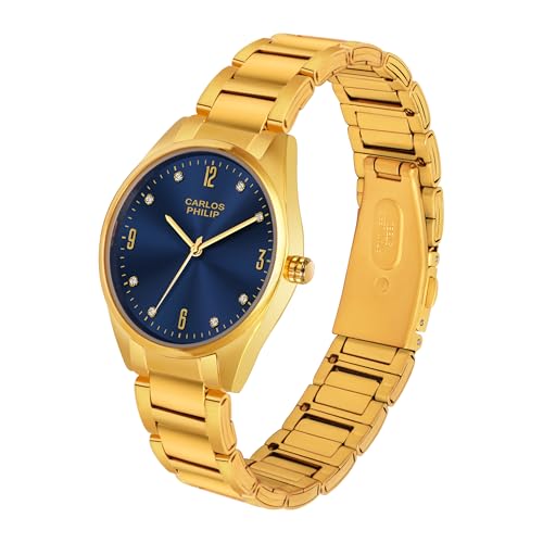 Image of Carlos Philip Majesta Series Premium Luxury Analog Watch | Heritage-Inspired Design | Stainless Steel Build | Exclusive Dial Colors | Japanese Quartz Movement