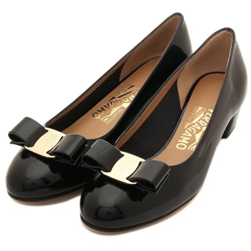[Salvatore Ferragamo] [フェラガモ] パンプス ヴァラ ブラック レディース 01B221 NERO VARA NERO パテント リボン 5.5(約23cm) [並行輸入品]のサムネイル