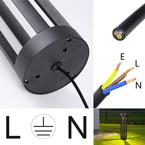 WRMING 15W LED Lampione da Giardino con Sensore di...