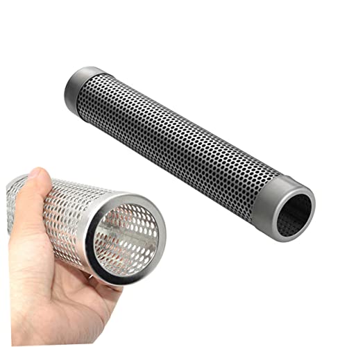 Yardenfun 12inch Bbq Round Tube Grill Smoker Smoke Generator for Gas Grill Pellet Bbq Enhancer