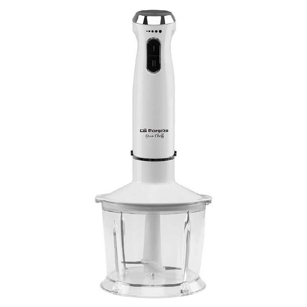 Orbegozo BT 2690 Blender ręczny, selektor prędkości, 2 przyciski, funkcja turbo, akcesoria, ramię ze stali nierdzewnej, bez BPA, 1000 W