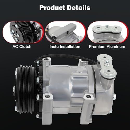 Image of CCIYU AC Compressor w /Clutch for Jeep Cherokee 2.5L 1997-2000