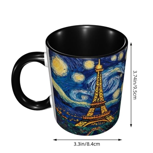 Taza de cerámica con diseño Torre Eiffel 11 oz miniatura 2