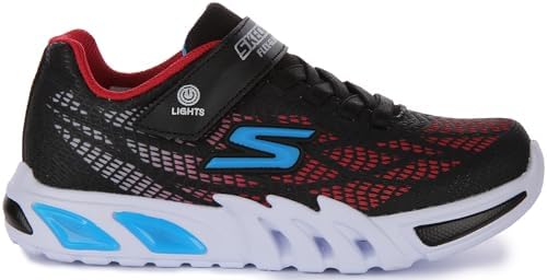 Skechers Kids Boys Thermo-Flash - Heat-Flux Sneaker, Black/Red, 2.5 Little Kid | Image 1