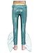 Manyakai Kids Girls Mesh Fish Tail Long Pants Halloween Gold Trim Mermaid Trousers for Dance Performance Mint Green 16 Years