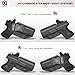 Amberide Glock 26/27/33 IWB Holster,Kydex-Boltaron Inside Waistband Fit Glock 26 27 33 Gen 1–5,Secure Retention,Quick Draw,0–30° Cant