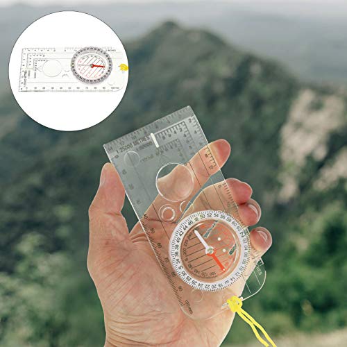 NUOBESTY 3 peças de bússola para orientação, trilhas, bússola, para uso ao ar livre, mochilão, bússo