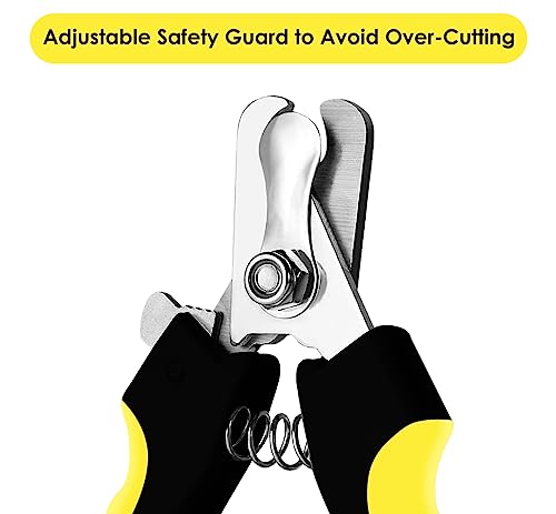 Candure Dog Nail Clippers For Pet Grooming - Professional Cat Nail Trimmers Suitable For Small To Medium Breeds With A Safety Guard & Nail File #TOP2