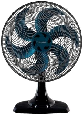 Ventisol Ventilador de Mesa Oscilante, Turbo 6 Pás Premium, Azul,...