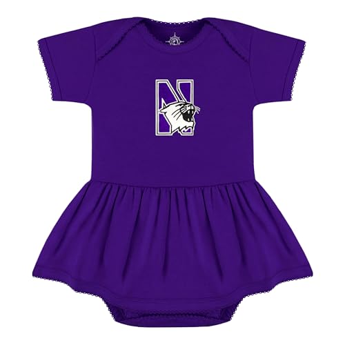 Creative Knitwear College Baby Picot Bodysuit Dress - Team Logo, Multiple Colors, for Baby Girls (0-24 Months)