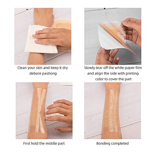 Andoer Tatuagem e Falhas Escondendo Cicatrizes Cobertura de Falhas Fita Respirável Adesivos À Prova