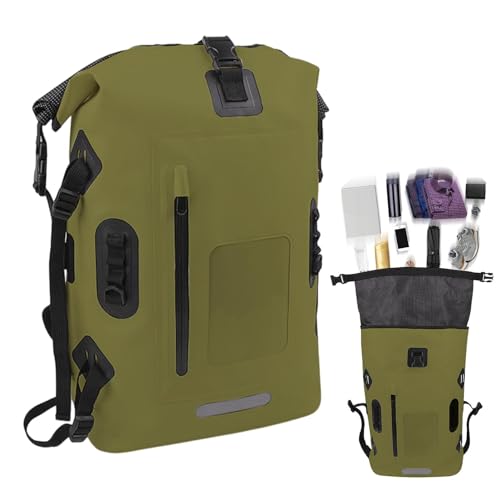 Bolsa seca impermeable de 30 l, bolsa seca ligera al aire libre, mochila de separación seca y húmeda de PVC para entrenamiento, mochila seca ligera para montañismo con gran capacidad para bolsa de Ta,