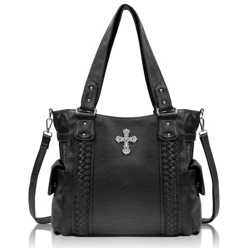 Bolso Hobo grande para mujer con asa y correa ajustable miniatura 1