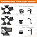 10-in-1 Faucet Aerator Removal Tool, Sink Aerator Removal & Replacement Tool for Kitchen & Bathroom, Fits M16.5, M18.5, M21.5, M22, M24, M28, and TT, TF, STD, TJ Sizes, Ideal Faucet Repairs Tool