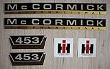 0767523816746 IHC MC CORMICK Aufkleber 453 Gold Traktor Emblem Sticker Label Set