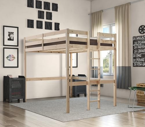 Double Loft Bunk Bed 4ft 6 Wooden