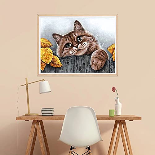 Jantabo Diamond Schilderij Kits Kat, 5D DIY Dier Volwassenen Beginners Diamond Painting Set Volledige Boor Cross Stitch… - Image 5