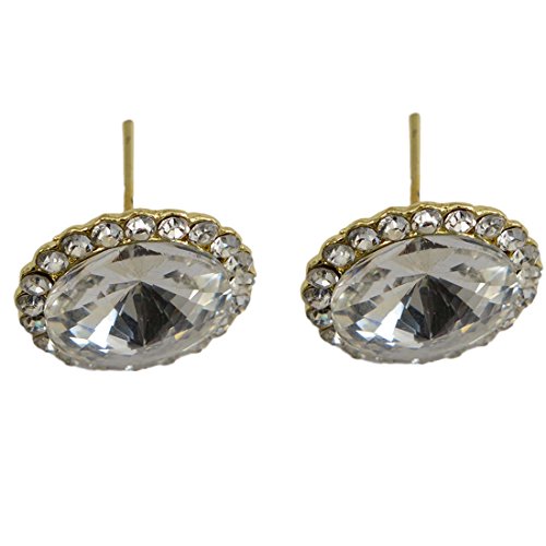 Small CZ Stud Earrings in Sterling Silver