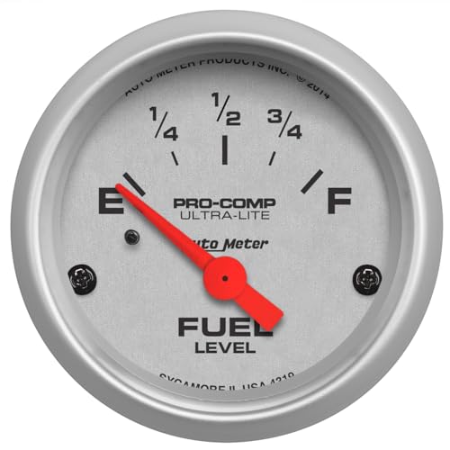 Auto Meter 4319 Ultra-Lite 2-1/16" Electric Fuel Level Gauge (Empty/Full,