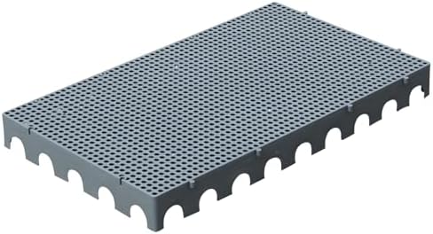 Lightweight Waterproof Plastic Pallet - Moisture-Proof Ventilated Grid Pad for Kennels, Gardens, Patios & Basements - Durable Blue 100x60cm/39x24in