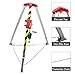 TECHTONGDA Rescue Tripod Confined Space Tripod Kit with 1200 LBS Lifting Winch 65ft Steel Cable with Retractable Support Legs with 33ft Fall Arrestor